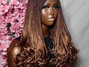 20 inch French Curls Braids Wig for Women – Natural Volume and Shine