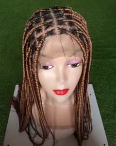 Full Lace Knotless Braid Wig – Hand Braided Glueless Wig for Women