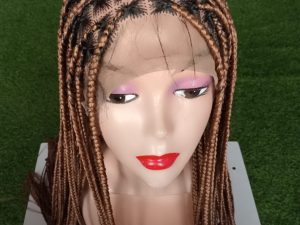 Full Lace Knotless Braid Wig – Hand Braided Glueless Wig for Women