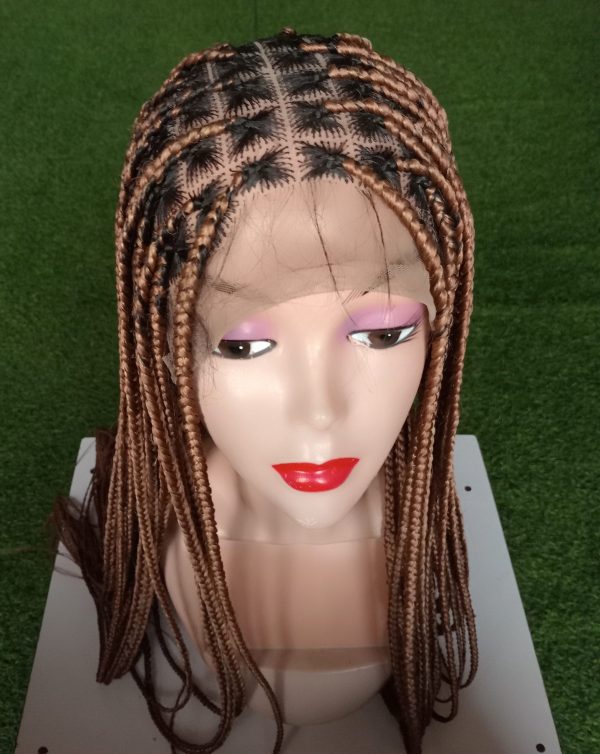 Full Lace Knotless Braid Wig – Hand Braided Glueless Wig for Women