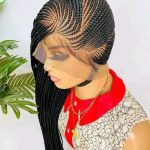 Side Shade Ghana Weaving Wig for Women – Cornrow Braids Wig