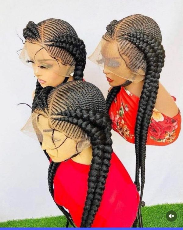 2-Part Braid Unit – Natural Scalp Finish Protective Wig